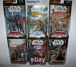 Retired rare Star Wars 30th Anniversary Exp Universe 12 Figure COMIC PACKS Lot