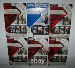 Retired rare Star Wars 30th Anniversary Exp Universe 12 Figure COMIC PACKS Lot