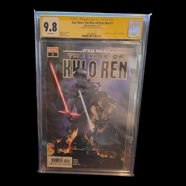 Rise Of Kylo Ren 3 Cgc 9.8 1st Avar Kriss Signed By Clayton Crain Cgc Ss 9.8