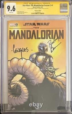 Rodney Barnes & Georges Jeanty Signed The Madalorian Season 2 #1. 9.6 Graded