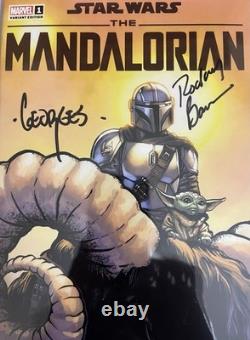 Rodney Barnes & Georges Jeanty Signed The Madalorian Season 2 #1. 9.6 Graded