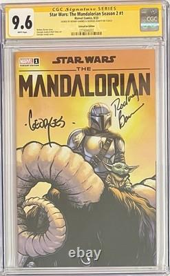 Rodney Barnes & Georges Jeanty Signed The Madalorian Season 2 #1. 9.6 Graded