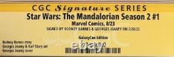 Rodney Barnes & Georges Jeanty Signed The Madalorian Season 2 #1. 9.6 Graded
