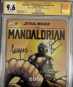 Rodney Barnes & Georges Jeanty Signed The Madalorian Season 2 #1. 9.6 Graded