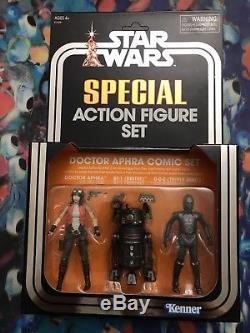 SDCC 2018 Hasbro Star Wars Vintage Collection Doctor Aphra Comic Set In Hand