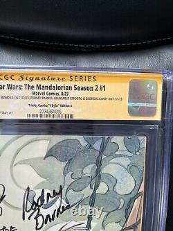 SDCC Star Wars The Mandalorian Season 2 #1 CGC 9.8 Signed Peach Momoko Virgin