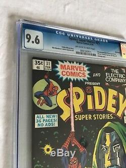 SPIDEY SUPER STORIES 31 CGC 9.6 OWithWHITE PAGES STAR WARS 1 HOMAGE MARVEL COMICS