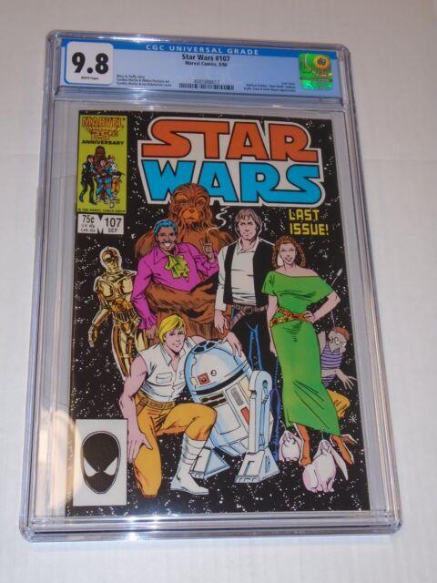 Star Wars #107 (1986) Cgc 9.8 White Pages Last Issue Rare In Grade! Beautiful