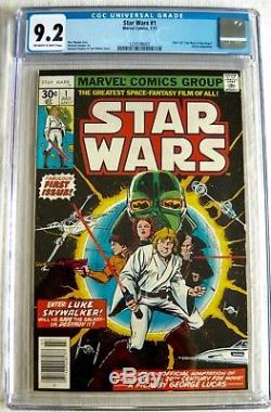 STAR WARS #1 1977 CGC 9.2 MARVEL KEY 1st Issue