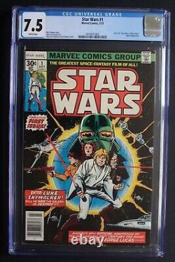 STAR WARS #1 1st Luke, Leia, Darth Vader 1977 MARVEL Pre-Movie 1st Print CGC 7.5 STAR WARS #1 1st Luke, Leia, Darth Vader 1977 MARVEL Pre-Movie 1st Print CGC 7.5