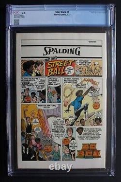 STAR WARS #1 1st Luke, Leia, Darth Vader 1977 MARVEL Pre-Movie 1st Print CGC 7.5 STAR WARS #1 1st Luke, Leia, Darth Vader 1977 MARVEL Pre-Movie 1st Print CGC 7.5