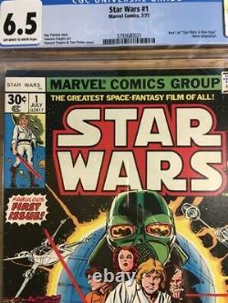 STAR WARS #1 CGC 6.5 FN+ 1977 Marvel Comics 1st Print