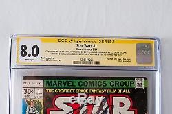 STAR WARS 1 CGC 8.0 1977 8X Signed Stan Lee Thomas Chaykin Mayhew Daniels Prowse