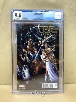 STAR WARS #1 CGC 9.6 (Marvel Comics, 3/15) CAMPBELL VARIANT COVER