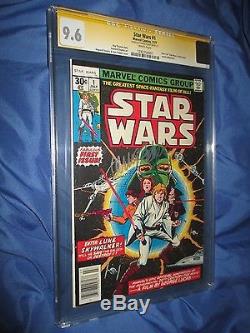 STAR WARS #1 CGC 9.6 SS Signed by Carrie Fisher/Princess LeiaMARVEL COMICS 1977