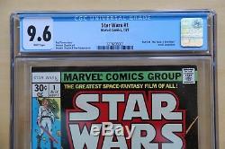 STAR WARS 1 CGC 9.6 White Pages Movie Darth Vader Luke Skywalker R2-D2 C-3PO