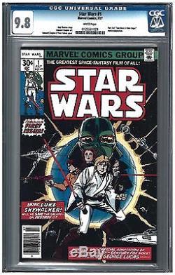 STAR WARS #1 CGC 9.8 (7/77) MARVEL COMICS white pages