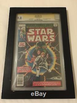 Star Wars # 1 Cgc 9.8 Signed By Stan Lee 1977 1st Print White Pages Marvel