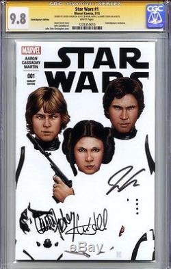 STAR WARS #1 CGC 9.8 SS CARRIE FISHER, MARK HAMILL (ComicXposure variant)
