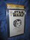 Star Wars #1 Cgc 9.8 Ss Signed/original Art Sketch Amanda Connercarrie Fisher