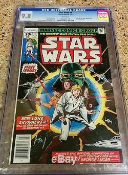 STAR WARS # 1 CGC 9.8! WHITE PAGES! First Print Original 1977 Marvel series