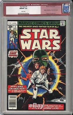 STAR WARS #1 CGC NM/M 9.8 White Pages 1st Appearance ANYWHERE VERY OLD LABEL