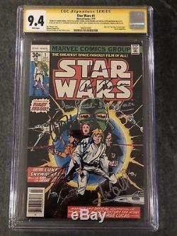 STAR WARS #1 CGC-SS 9.4 SIGNED 8x Hamil, Fisher, Mayhew, Stan Lee & More