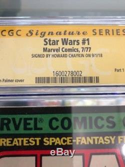 STAR WARS #1 CGC Signature Series Howard Chaykin 9.8 1ST PRINT Marvel