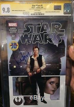 STAR WARS #1 Comic 9.8 CGC SS signed by HARRISON FORD