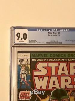 STAR WARS #1 Comic Book 1977- First Print WHITE PAGES 9.0 Just received from CGC