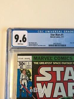 STAR WARS #1 Comic Book 1977- First Print WHITE PAGES 9.6 Just received from CGC
