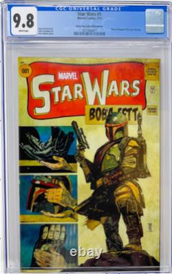 STAR WARS #1 Comic Pop Collectibles Color 2015 BOBA FETT 1st Aggadeen CGC 9.8