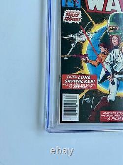 STAR WARS #1 MARVEL COMICS 1977 Original 1st Print CGC GRADED 9.0 MINT