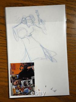 STAR WARS #1 Princess Leia Sketched Signed by Brett Bean at MegaCon Orlando 2025