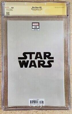STAR WARS #28 Luke Skywalker NEGATIVE SPACE VARIANT CGC 9.8 SS by JTC