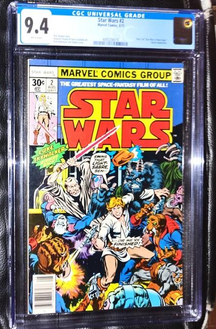 Star Wars #2 1977 Marvel Comics Cgc 9.4 Nm White Pages Key Issue