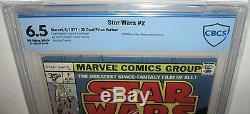 STAR WARS #2 CBCSCGC 6.5 Original Marvel 1977 Movie Adaptation Thomas & Chaykin