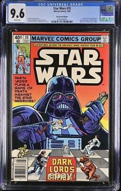 STAR WARS #35 CGC 9.6 NM+ NEWSSTAND (Marvel, 1980) WHITE Pages 1ST PRINTING