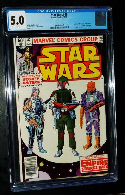 Star Wars #42 1980 Marvel Comics Cgc 5.0 Very Good/fine White Pages Key Issue
