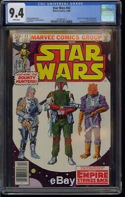 STAR WARS #42 CGC 9.4 WHITE PAGES 1980 1st BOBA FETT COMIC KINGS
