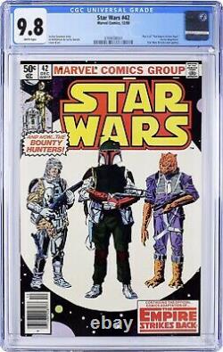 STAR WARS 42 CGC 9.8 White Pages NEWSSTAND Edition 1st Boba Fett (Lot 1) STAR WARS 42 CGC 9.8 White Pages NEWSSTAND Edition 1st Boba Fett (Lot 1)