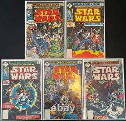 STAR WARS (5-Book LOT) #1 2 3 8 9 Marvel Comics (1977-1978)