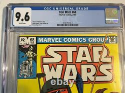 STAR WARS #68 CGC 9.6 WHITE PAGES 1st Planet Mandalore Marvel 1983