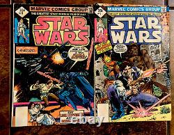 STAR WARS 6 & 7 Marvel Comics 1977 NEW HOPE MOVIE ADAPTATION DARK VADER LUKE SKY