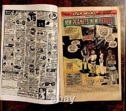 STAR WARS 6 & 7 Marvel Comics 1977 NEW HOPE MOVIE ADAPTATION DARK VADER LUKE SKY