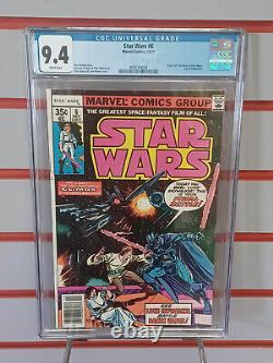 STAR WARS #6 (Marvel Comics, 1977) CGC Graded 9.4 WHITE Pages