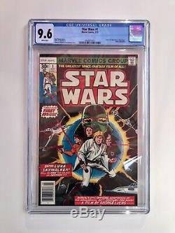 STAR WARS 9.6 number 1 COMIC BOOK 1977 WHITE PAGES Just Arrived From The CGC