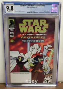 STAR WARS CLONE WARS ADVENTURES FCBD CGC 9.8 1st App General Grievous! 2004 KEY STAR WARS CLONE WARS ADVENTURES FCBD CGC 9.8 1st App General Grievous! 2004 KEY
