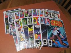 STAR WARS COMICS (MARVEL) 18 issues, higher grade, bagged & boarded STAR WARS COMICS (MARVEL) 18 issues, higher grade, bagged & boarded