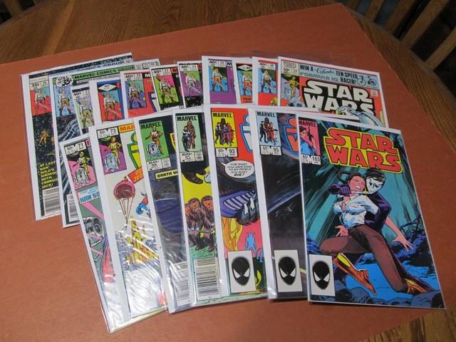 Star Wars Comics (marvel) 18 Issues, Higher Grade, Bagged & Boarded